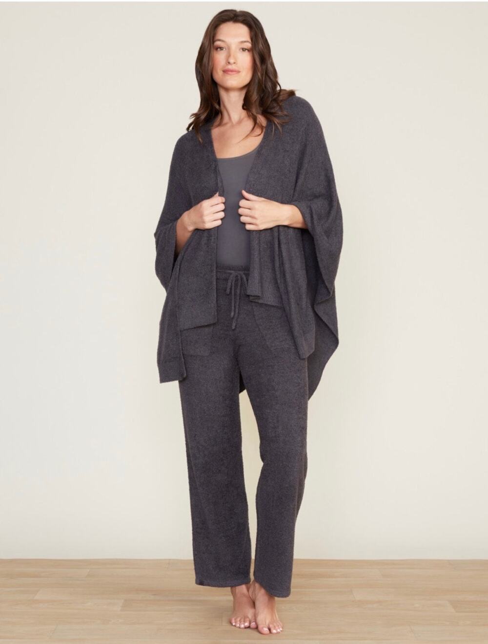 Barefoot Dreams Cozychic Lite One Size Current Style MSRP $118 color Carbon